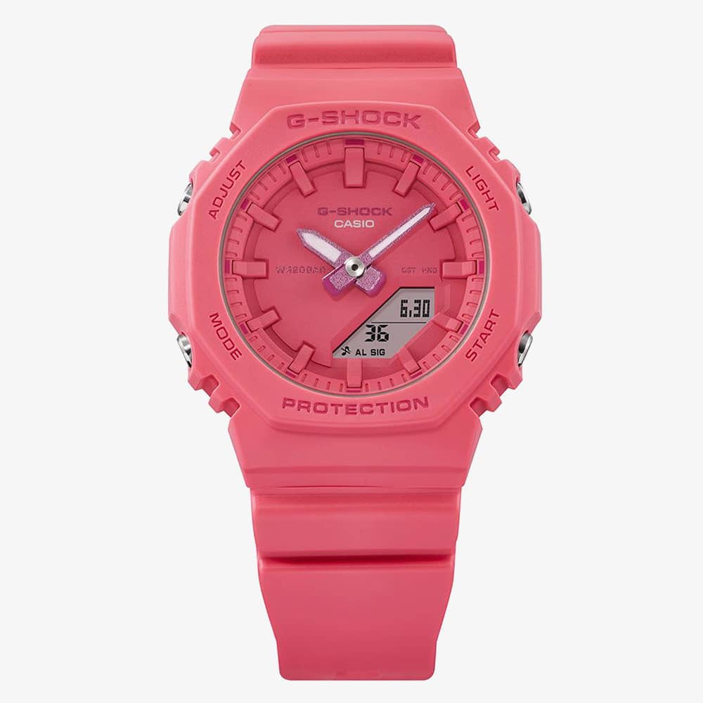 Casio G-Shock One Tone Fuschia Pink Rubber Watch GMA-P2100-4AER