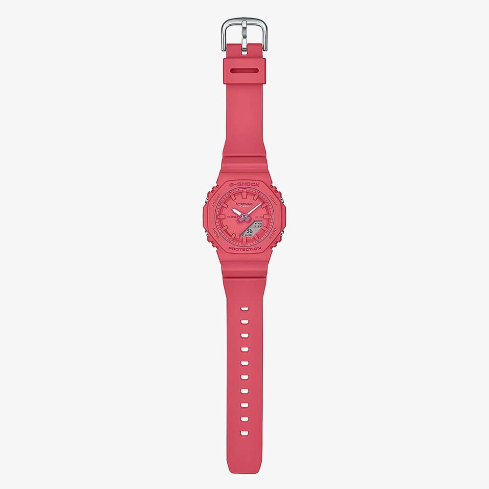 Casio G-Shock One Tone Fuschia Pink Rubber Watch GMA-P2100-4AER