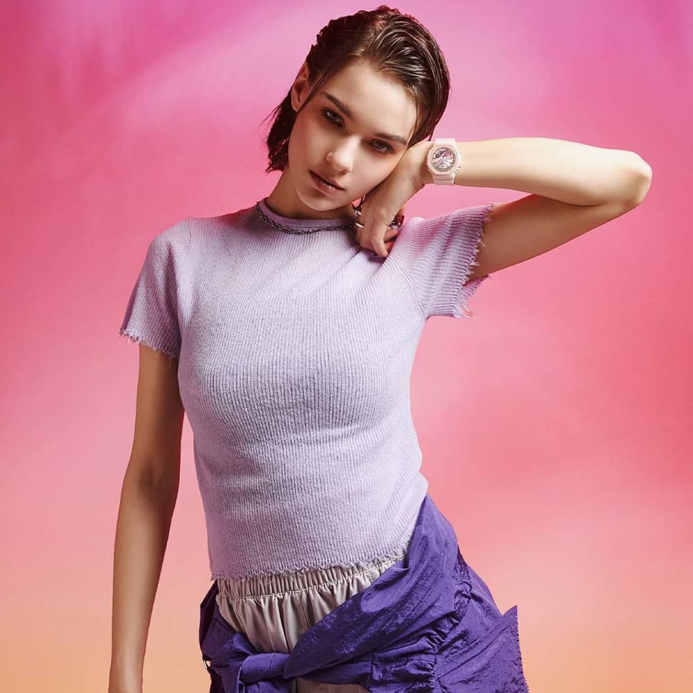 Casio G-Shock Sunset Glow Pink Rubber Watch GMA-P2100SG-4AER