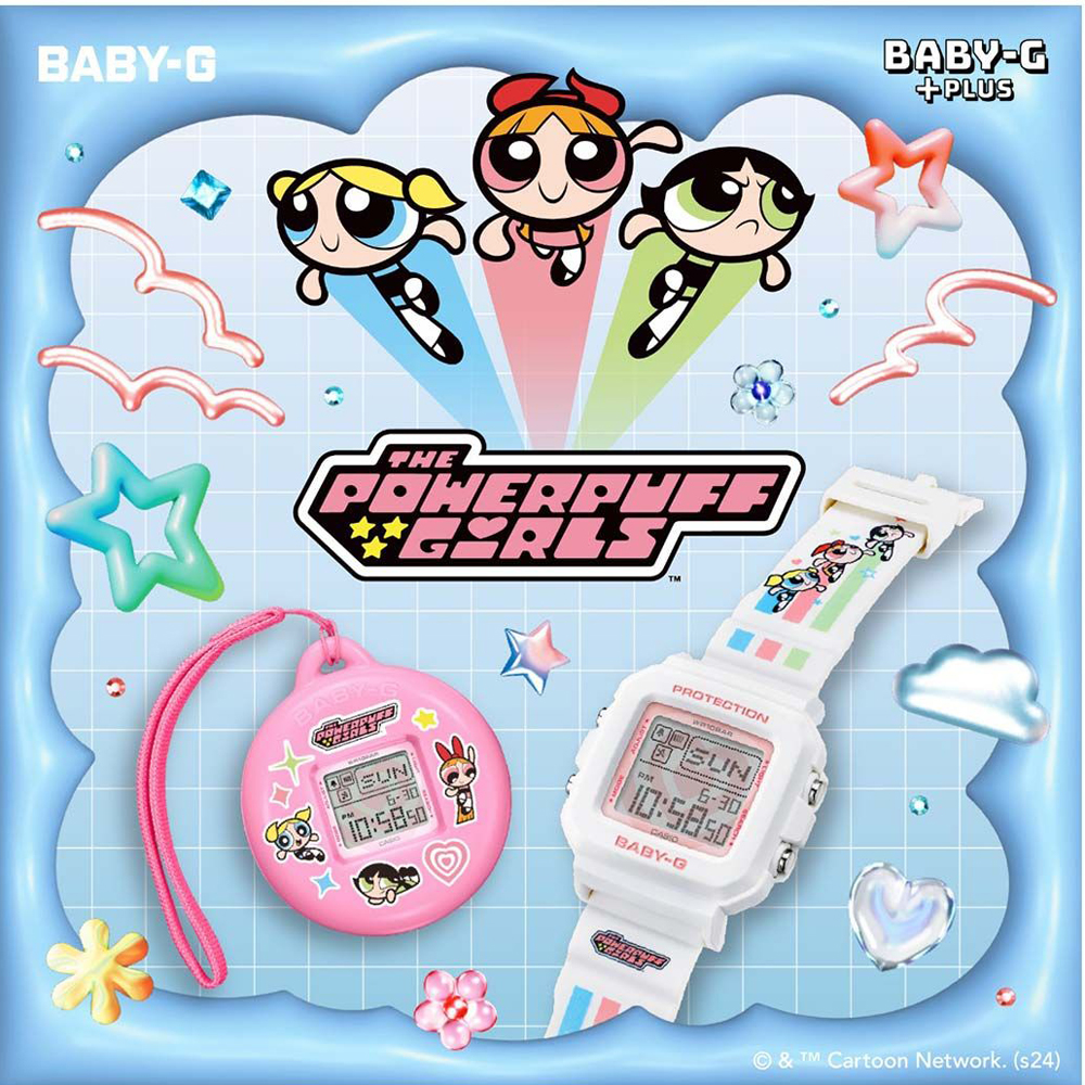 Casio Baby G Girls Powerpuff Girls Collaboration Digital Watch BGD-10KPP-7ER