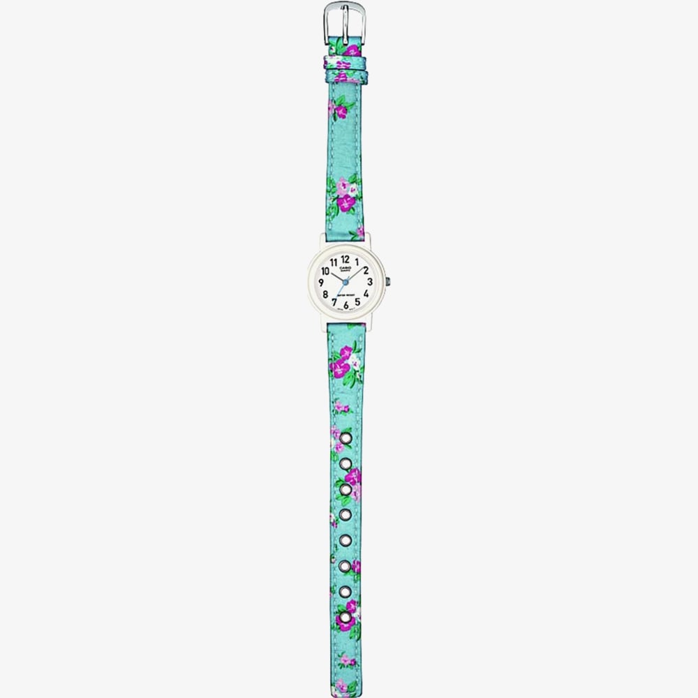 Casio Junior Multicolour Flower Fabric Strap Watch LQ-139LB-2B2ER