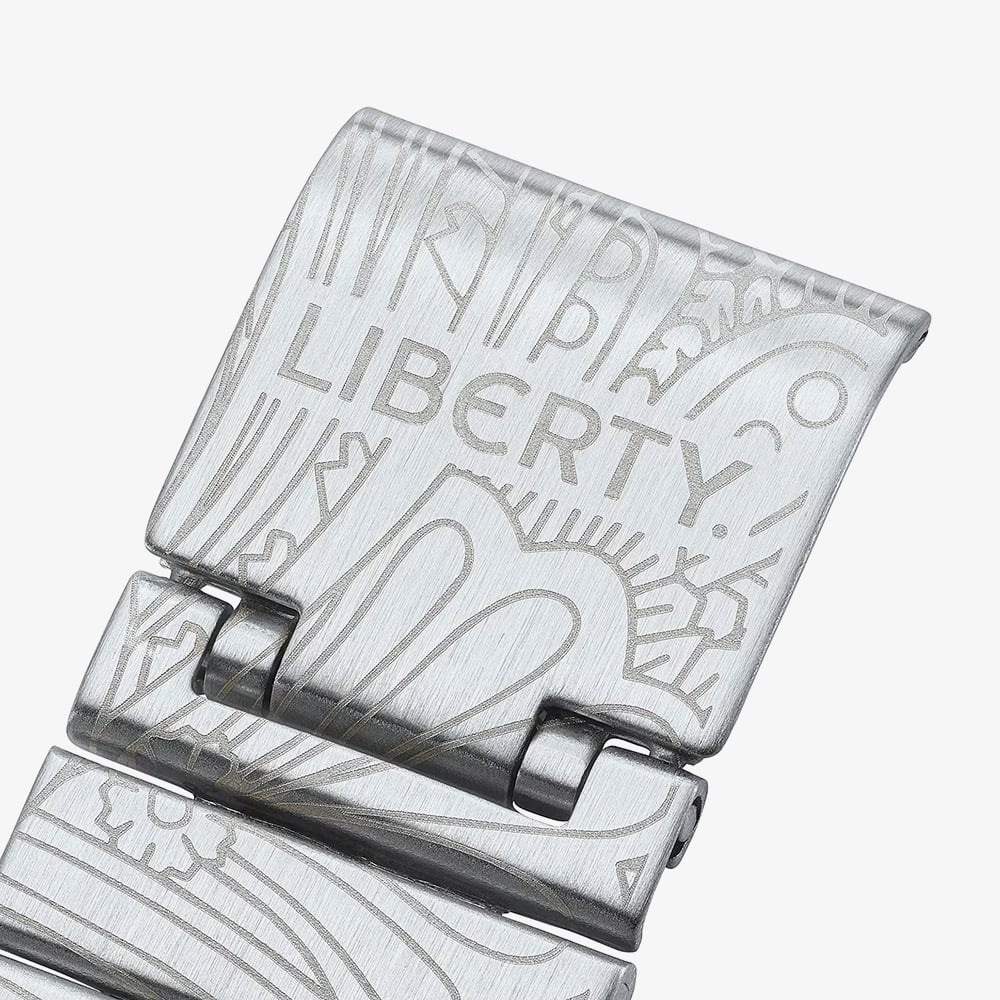 Casio Limited Edition Liberty Collaboration Silver Paisley Bracelet Watch AQ-230ELT-7AER
