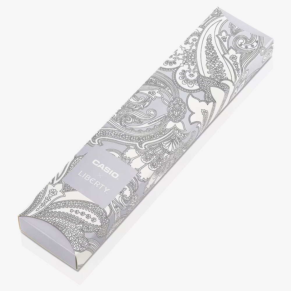 Casio Limited Edition Liberty Collaboration Silver Paisley Bracelet Watch AQ-230ELT-7AER
