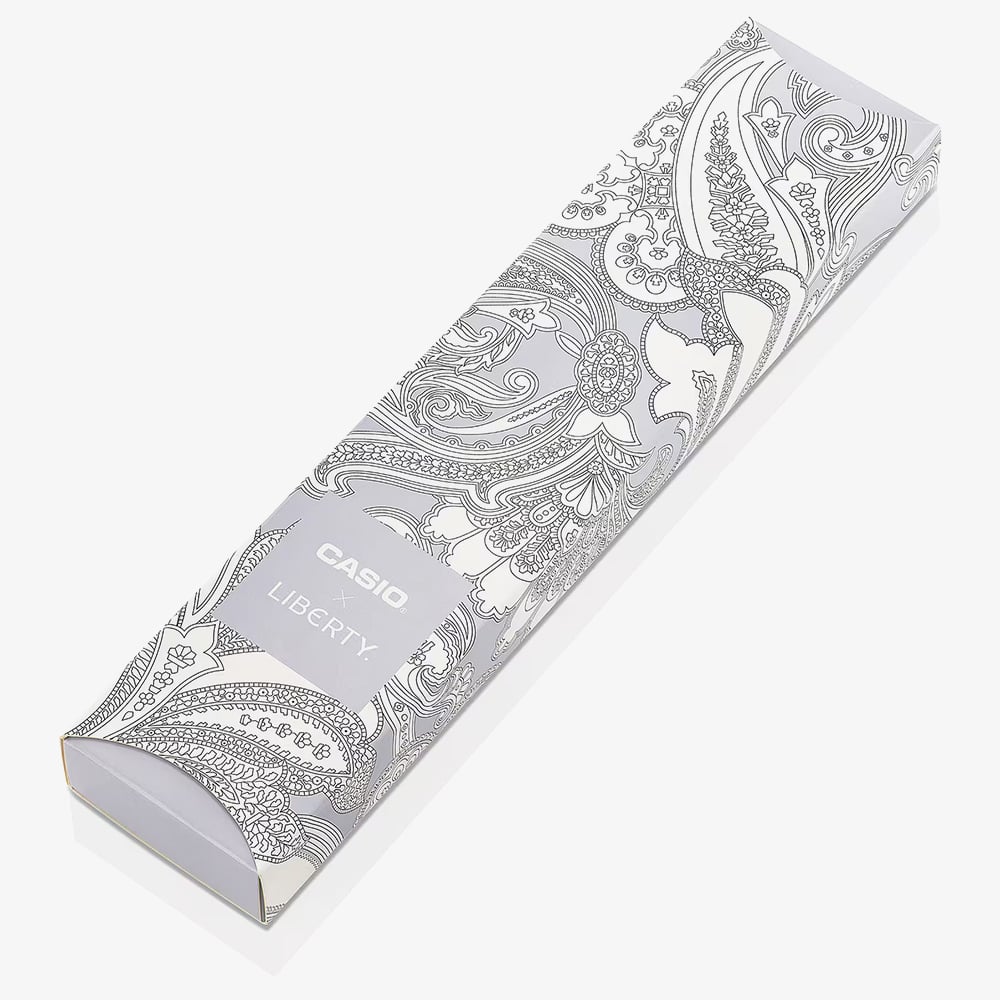 Casio Limited Edition Liberty Collaboration Black Paisley Bracelet Watch AQ-230EBLT-1AER