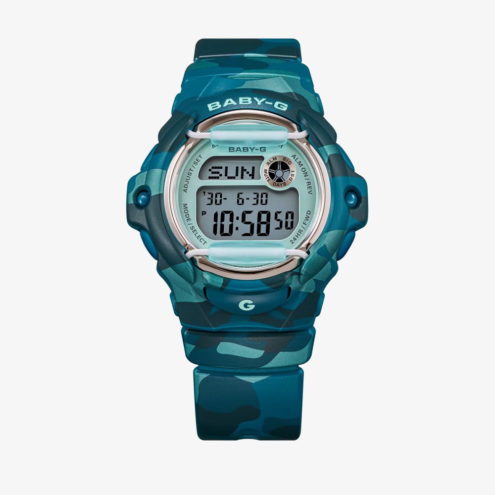 Casio Ladies Baby-G Blue Digital Strap Watch BG-169CM-2ER