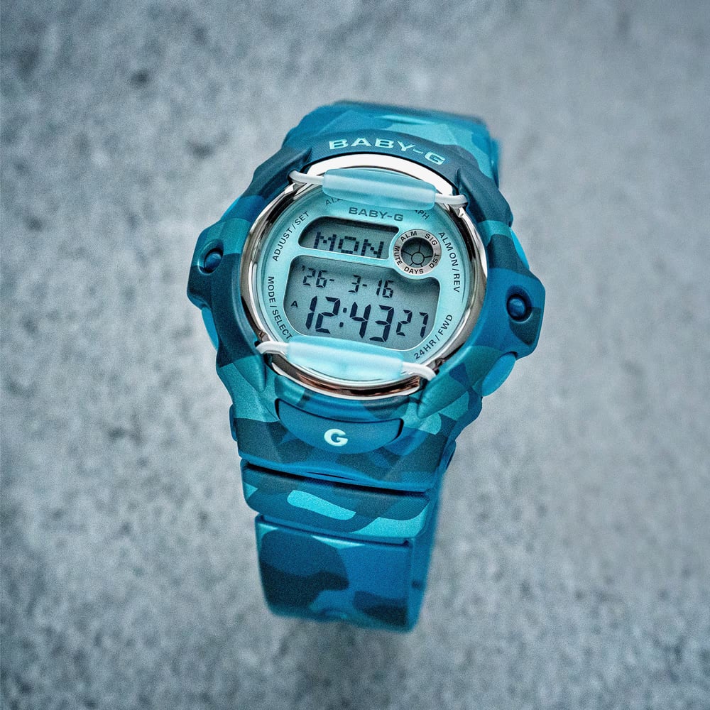 Casio Ladies Baby-G Blue Digital Strap Watch BG-169CM-2ER