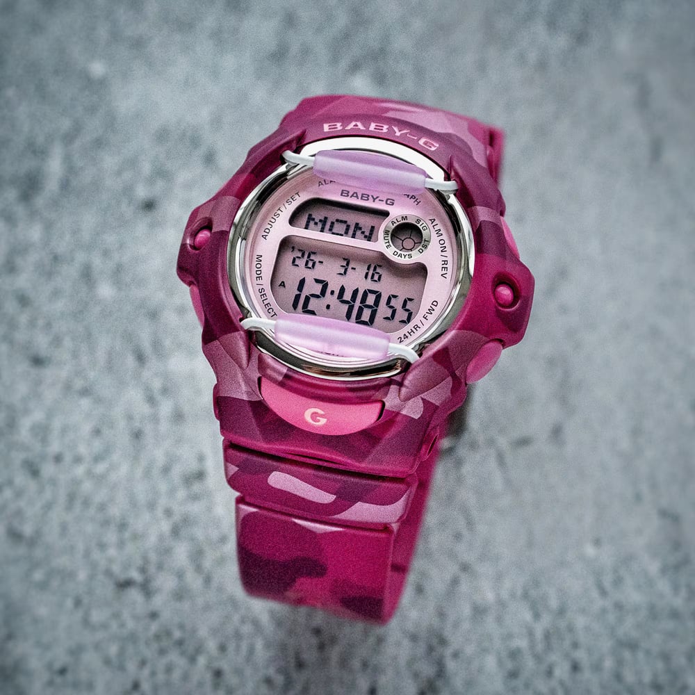 Casio Ladies Baby-G Pink Digital Strap Watch BG-169CM-4ER