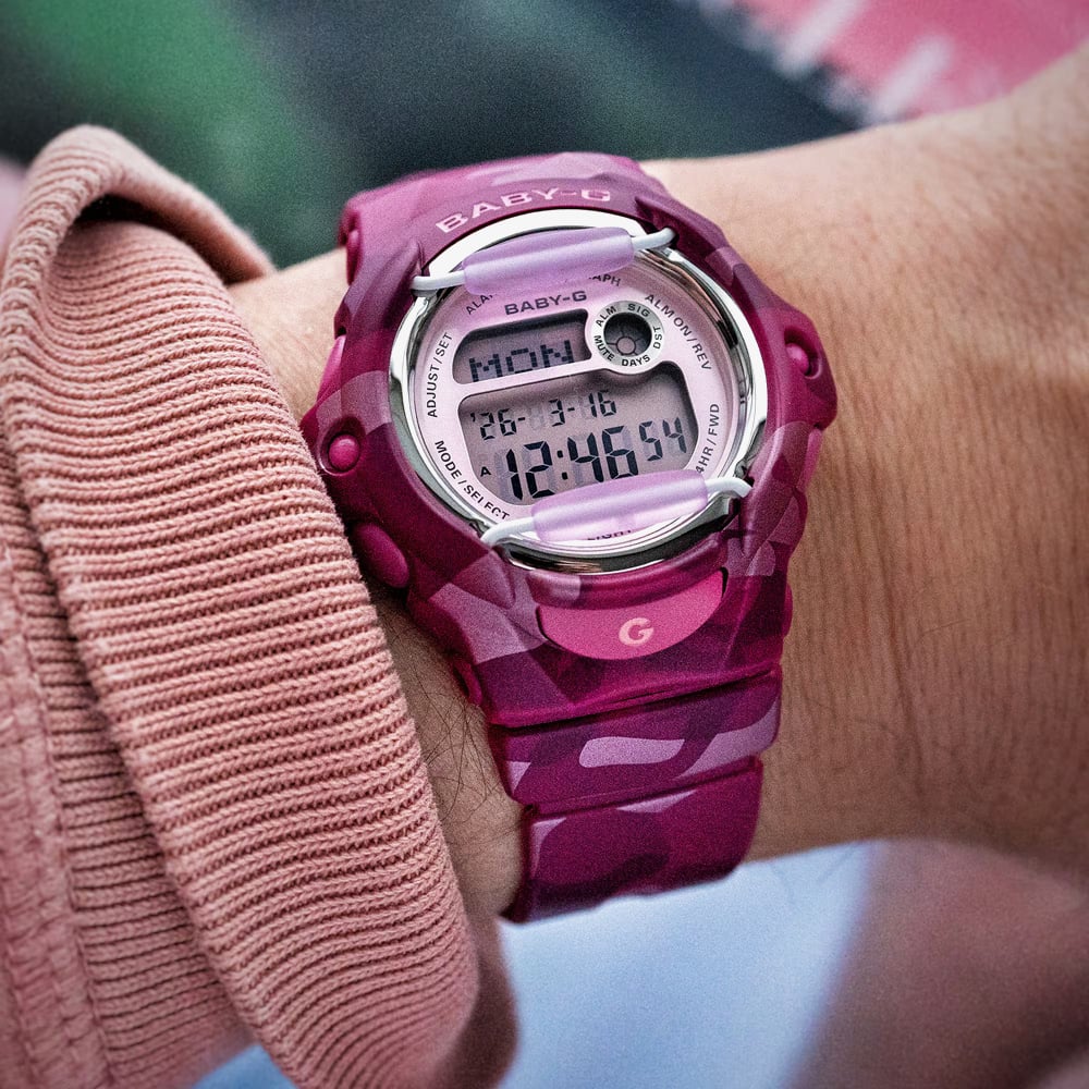 Casio Ladies Baby-G Pink Digital Strap Watch BG-169CM-4ER