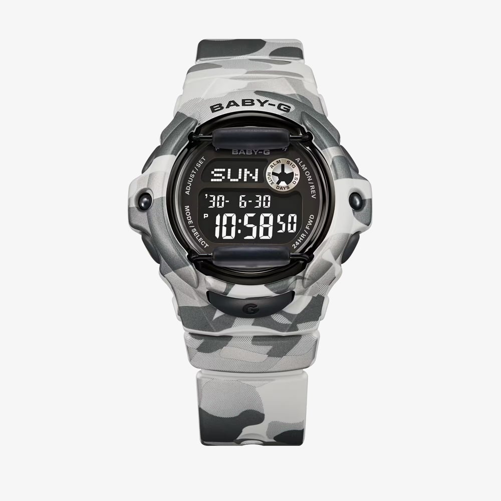 Casio Ladies Baby-G Black Dial Digital Strap Watch BG-169CMB-8ER