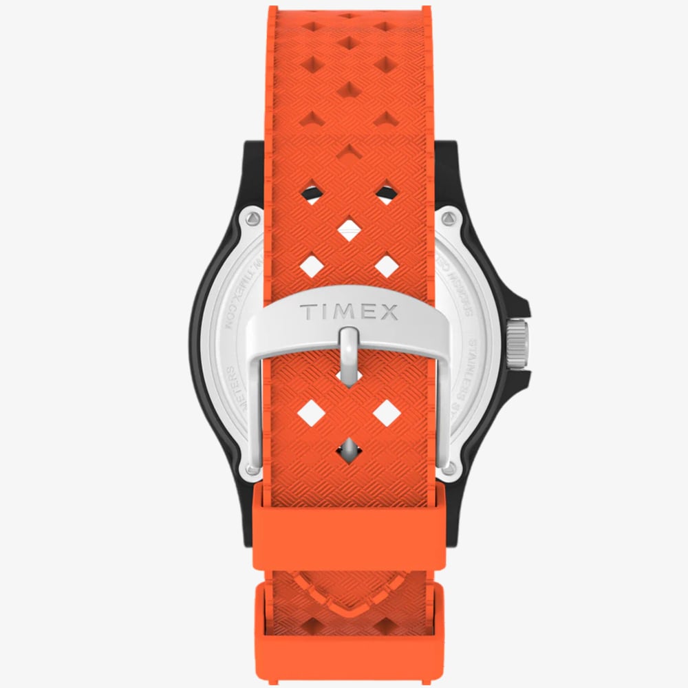 Timex Mens Main Street NASA Artemis Orange Rubber Strap Watch TW2Y13000