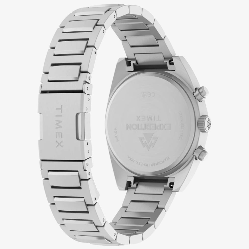 Timex Mens Expendition Capstone Chronograph Silver Bracelet Watch TW2Y61200