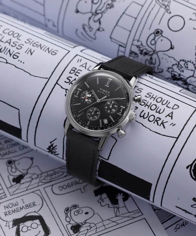 Timex Mens Peanuts Marlin Snoopy Chronograph Watch TW2Y48500