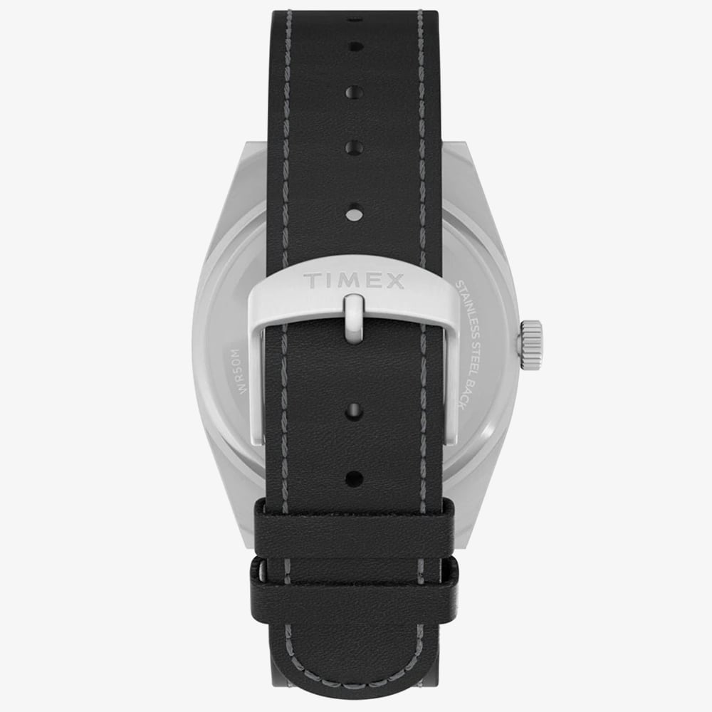Timex Mens Expedition Capstone Black Leather Strap Watch TW2Y30700