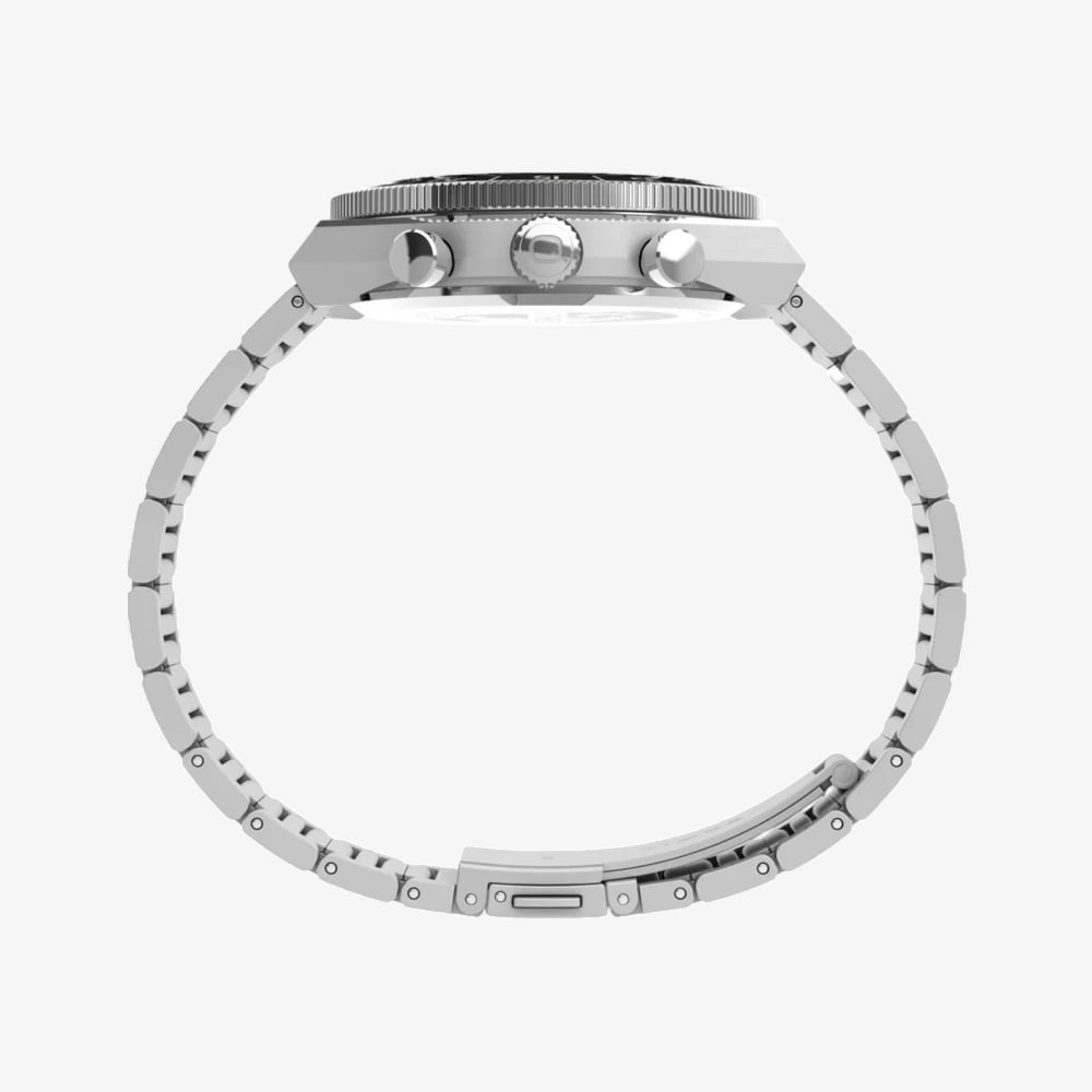Timex Mens Q Continental Chronograph Silver Dial Watch TW2Y55800
