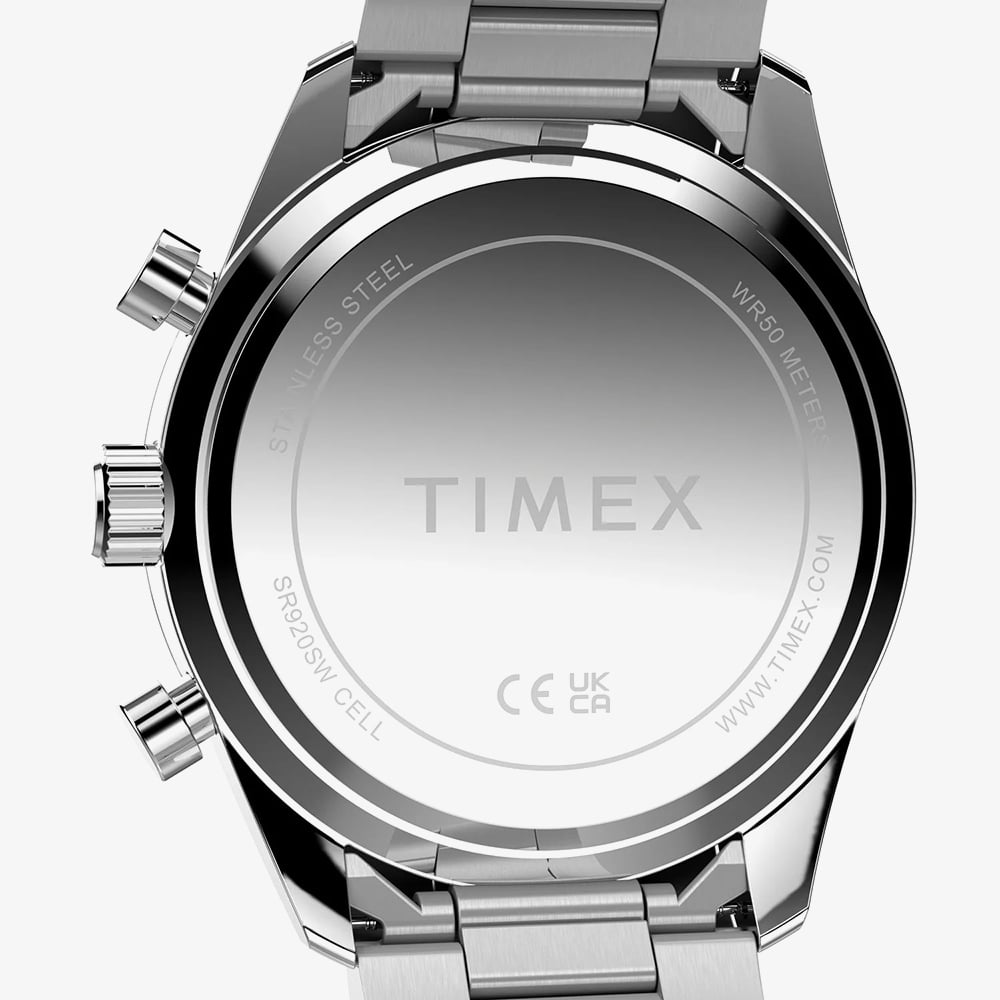 Timex Mens Ridgefield Chronograph Black Bracelet Watch TW2Y56900