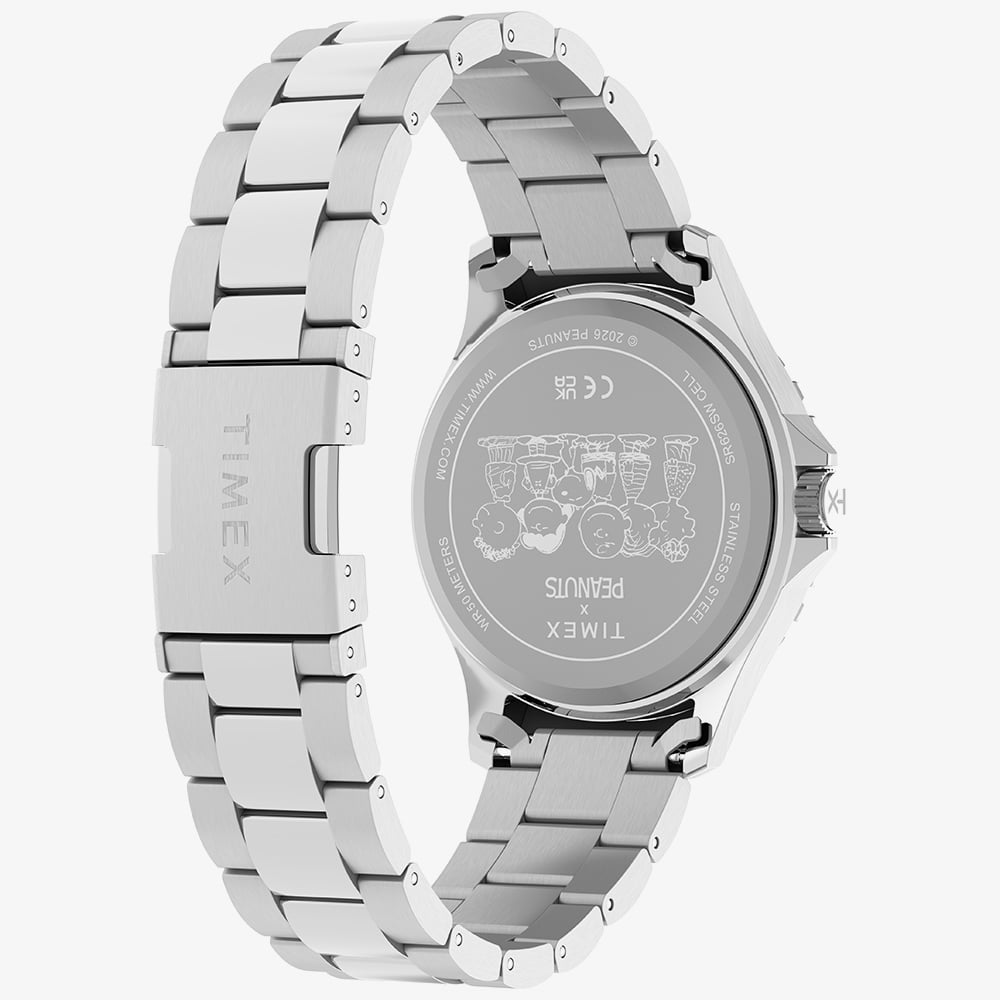 Timex x Peanuts Mens Snoopy Soccer Blue Bracelet Watch TW2Y53900
