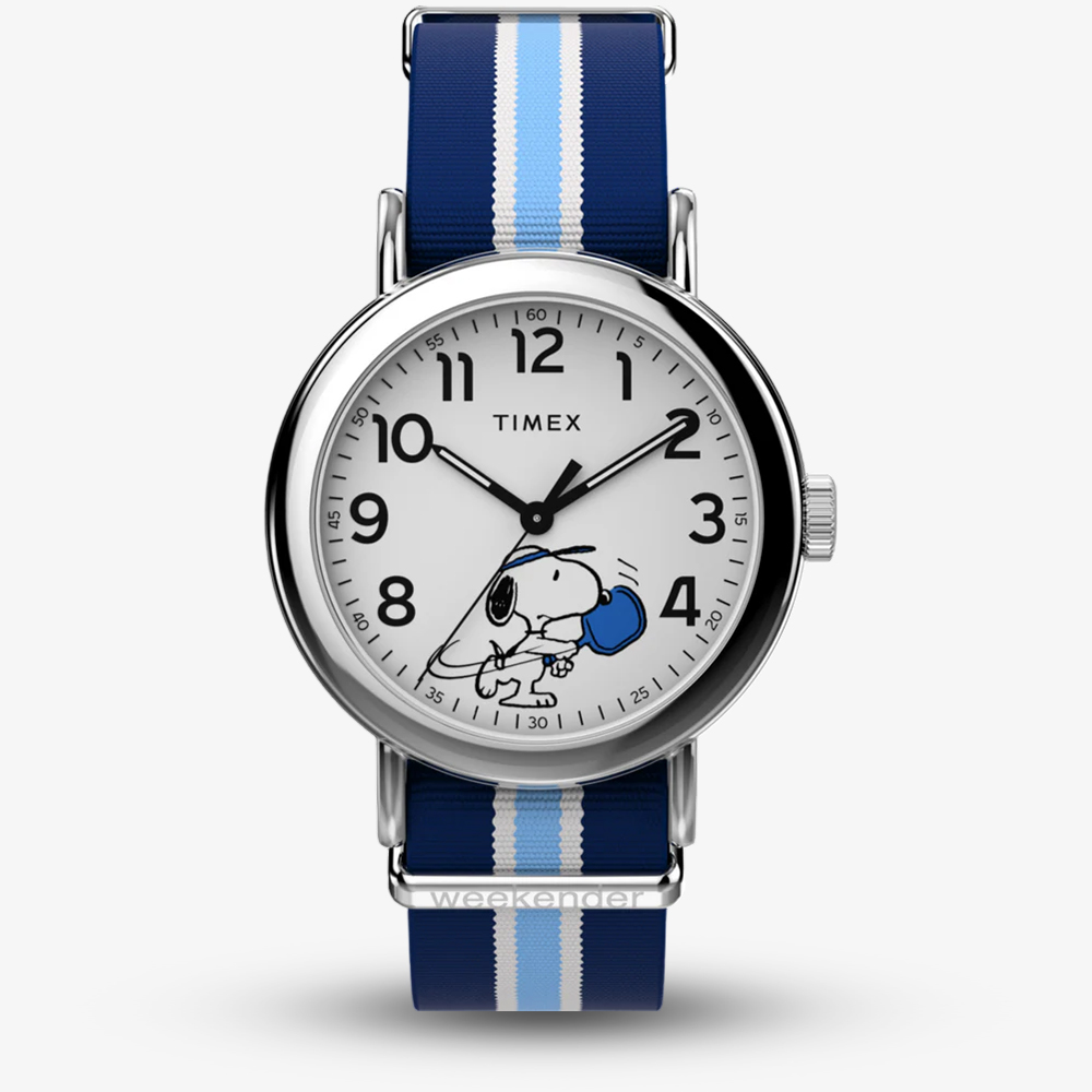 House of Watches - Timex x Peanuts Weekender Pickleball Blue Fabric Strap Watch TW2Y50600