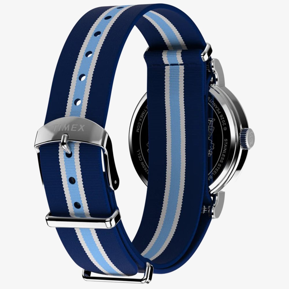 Timex x Peanuts Weekender Pickleball Blue Fabric Strap Watch TW2Y50600