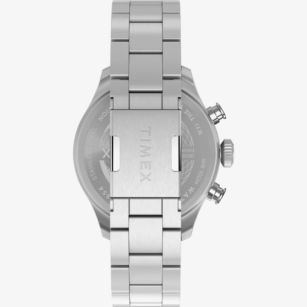 Timex Mens Waterbury Ace Fly-Back Chronograph Stainless Steel Bracelet Watch TW2Y70200