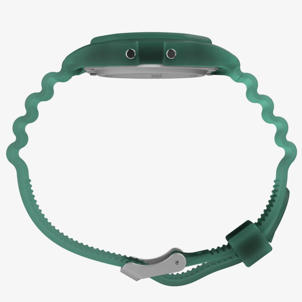Timex Unisex T80 Green Plastic Digital Watch TW2Y34100