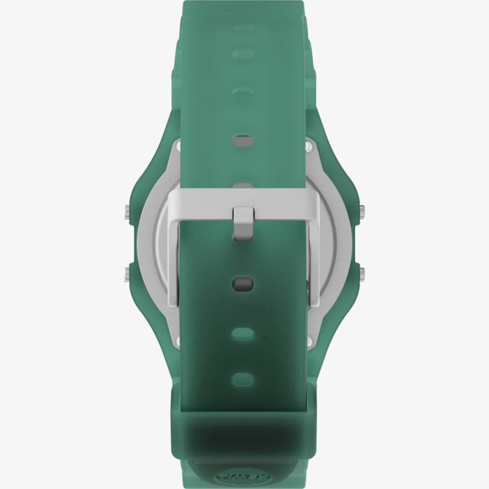 Timex Unisex T80 Green Plastic Digital Watch TW2Y34100