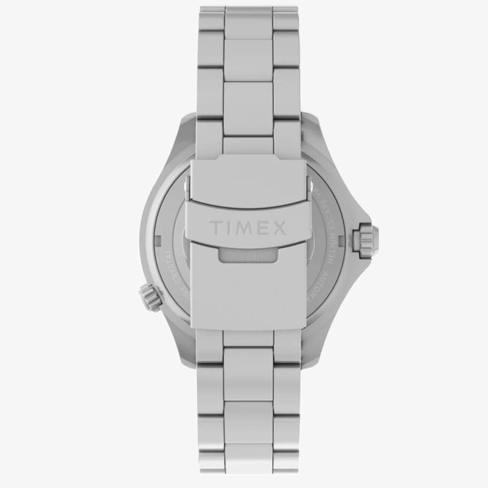 Timex Mens Deepwater Meridian 200 HEV White Dial Bracelet Watch TW3A01600