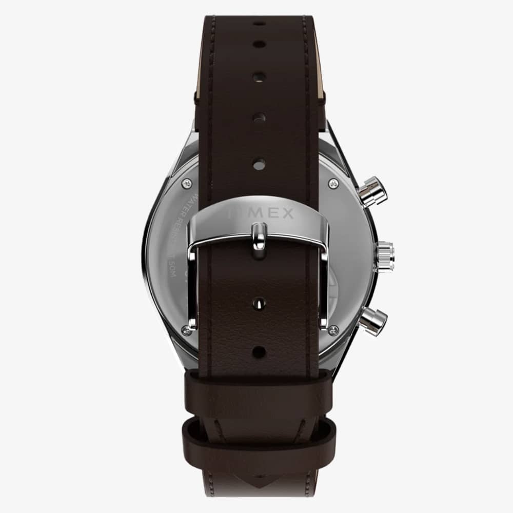Timex Mens Q Peanuts Green Chronograph Dial Strap Watch TW6A04400