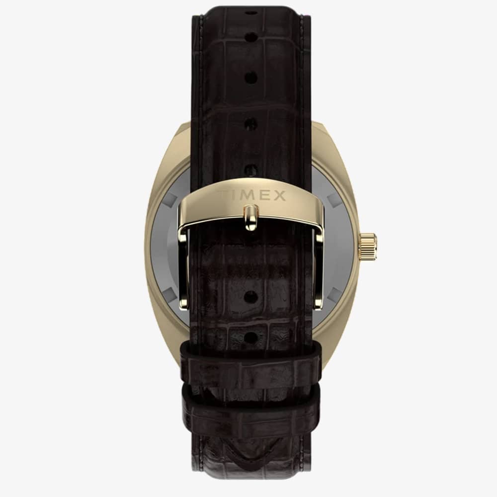  Timex Mens 1976 Rotary Phone Dial Reissue Black Dial Strap Watch TW2Y82100