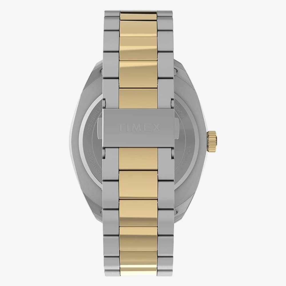 Timex Mens Trend Weston Black Dial Two Tone Bracelet Watch TW2Y89100