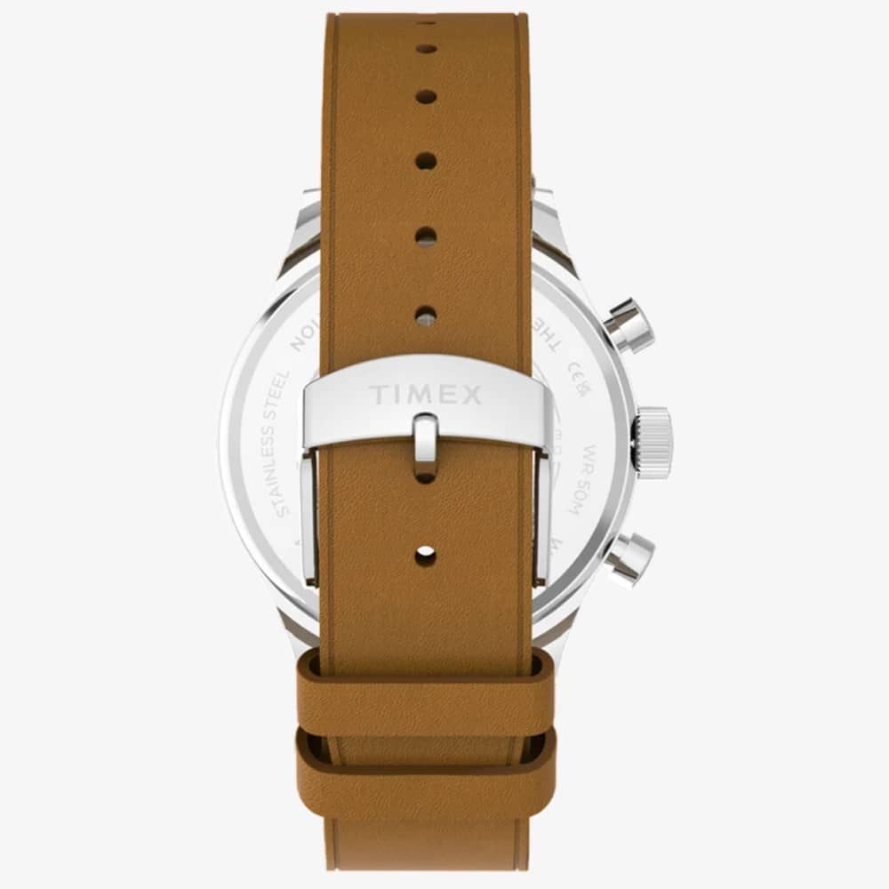 Timex  Mens Weekender New England Chronograph Cream Dial Strap Watch TW2Y85000