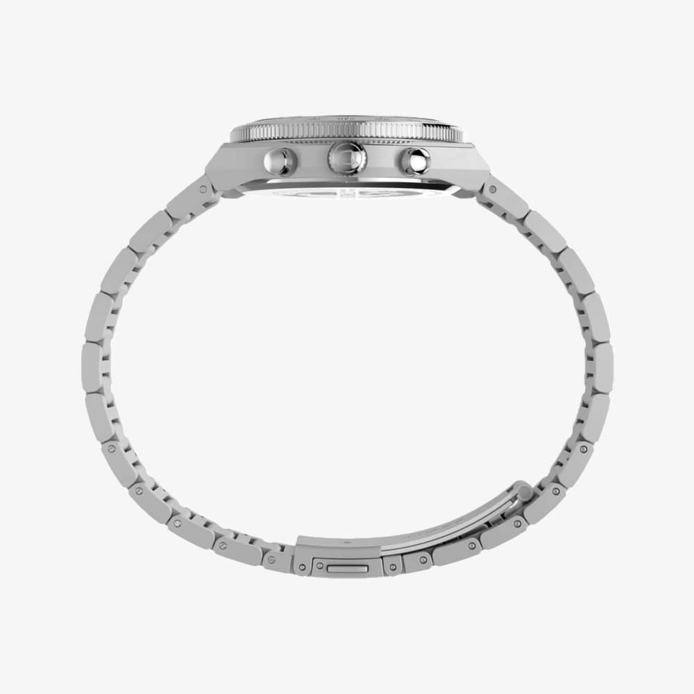Timex Mens Q Continental Chronograph Black Dial Bracelet Watch TW2Y93200