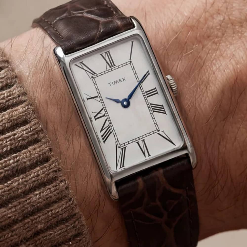 Timex Unisex 1976 Lexington Reissue Silver Dial Strap Watch TW2Y88200