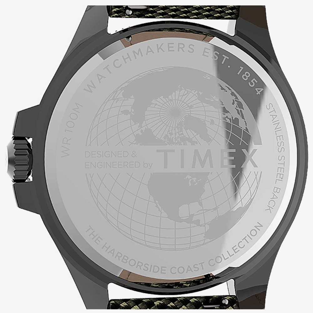 Timex Mens Harborside Coast Fabric Strap Watch TW2U81900