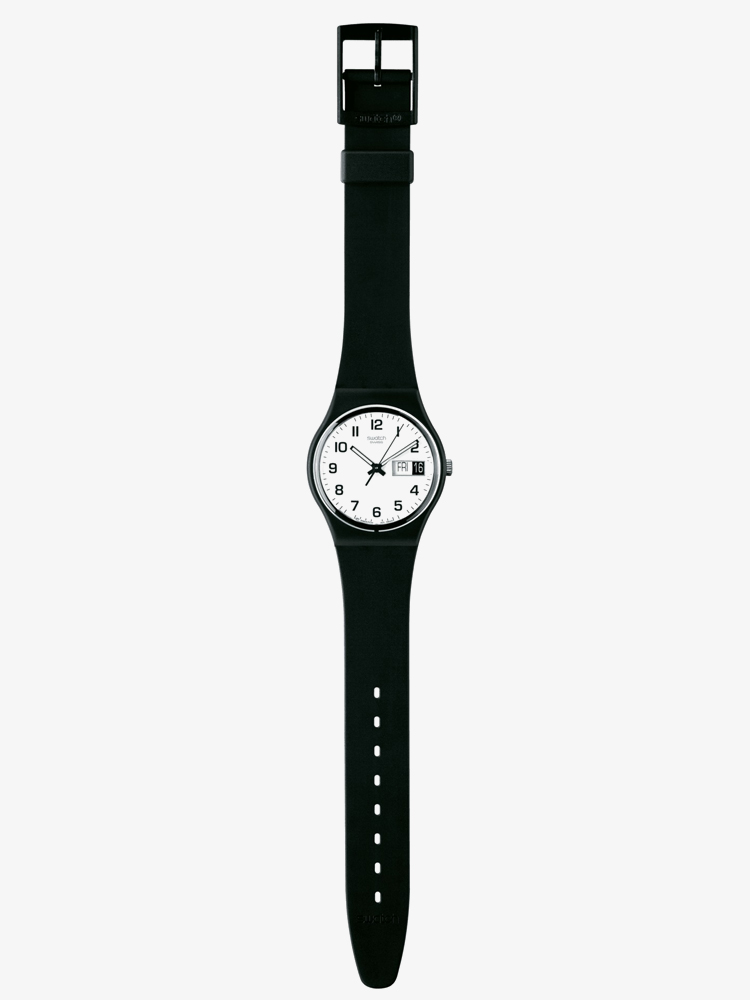 Swatch Black Rubber Strap Once Again Watch GB743-S26