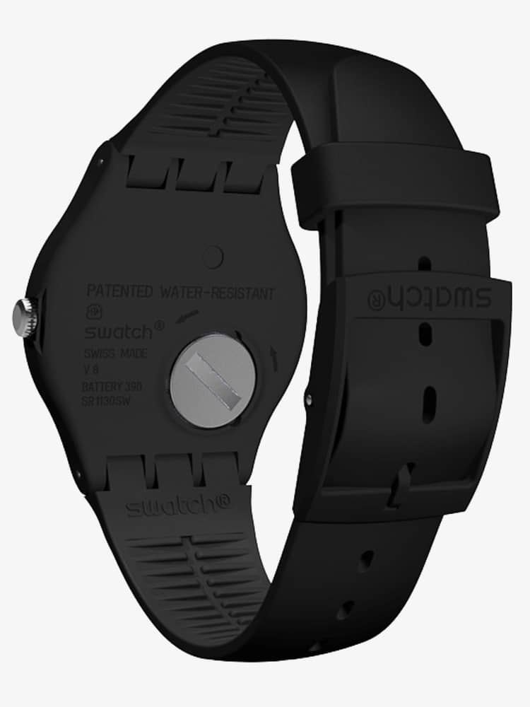 Swatch Unisex Mono Black Watch S029B704