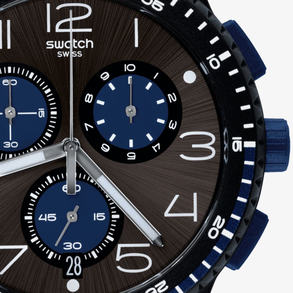 Swatch Unisex Kaicco Chronograph Strap Watch SUSB406