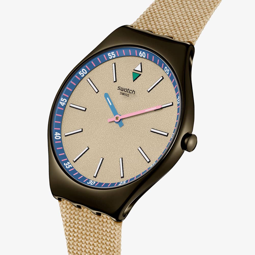 Swatch Power Of Nature Sunbaked Sandstone Watch SYXM100