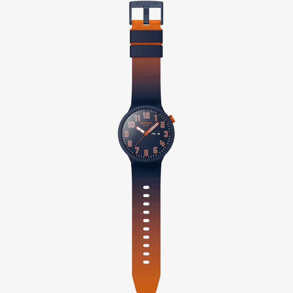 Swatch Mens Essentially Confident Blue Watch SB01S700