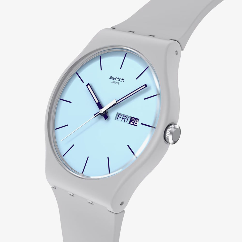 Swatch Blueberry Sky Grey & Blue Watch SO29M702