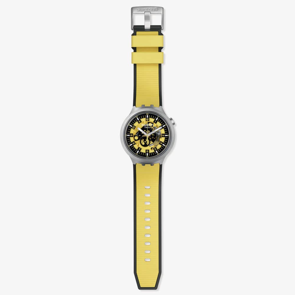 Swatch Mens Bolden Yellow Watch SB07S109