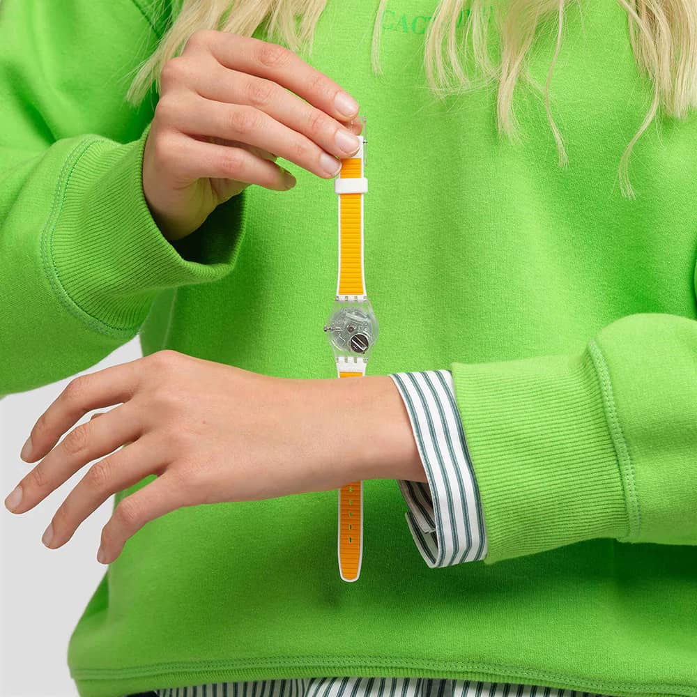 Swatch The Gold Within You White Watch LE108