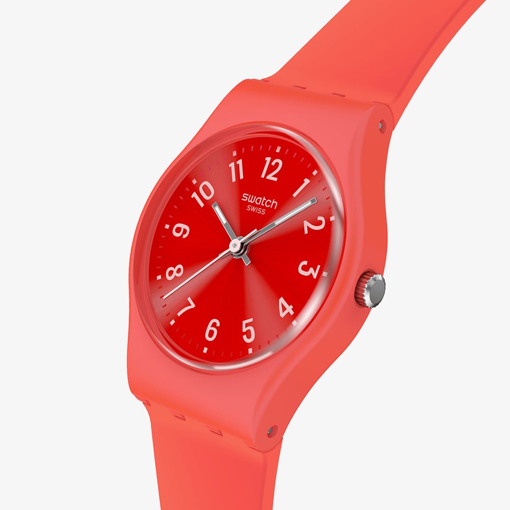 Swatch Essentials Notes Of Coral Pink Watch LP165