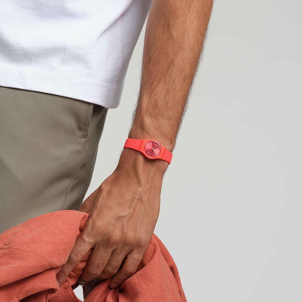 Swatch Essentials Notes Of Coral Pink Watch LP165