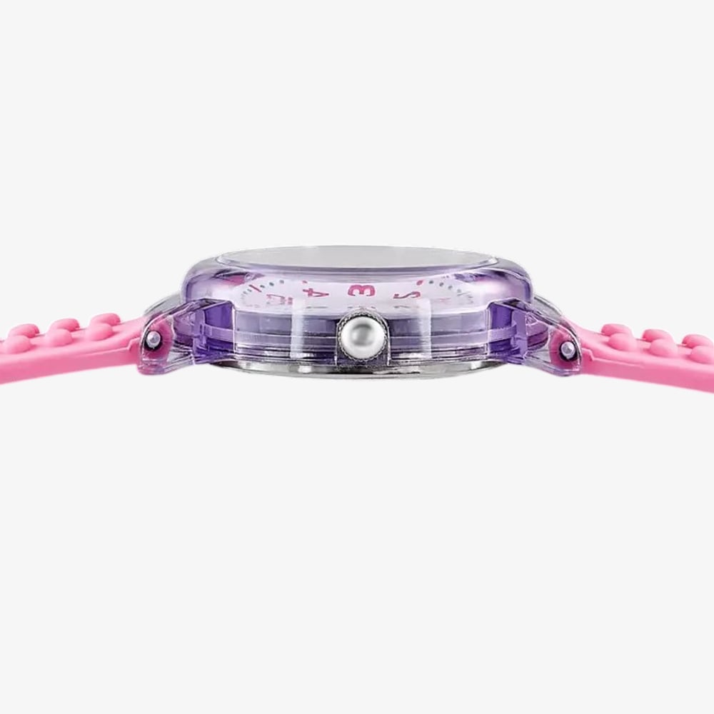 Calypso Girls Pink Rubber Strap Watch K5876/1