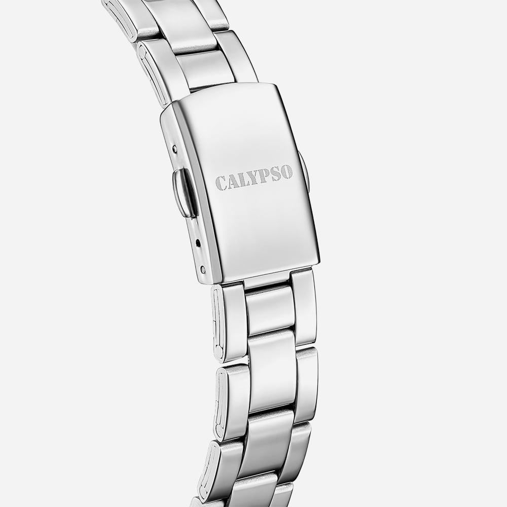 Calypso Ladies Black Stainless Steel Watch K5859/4