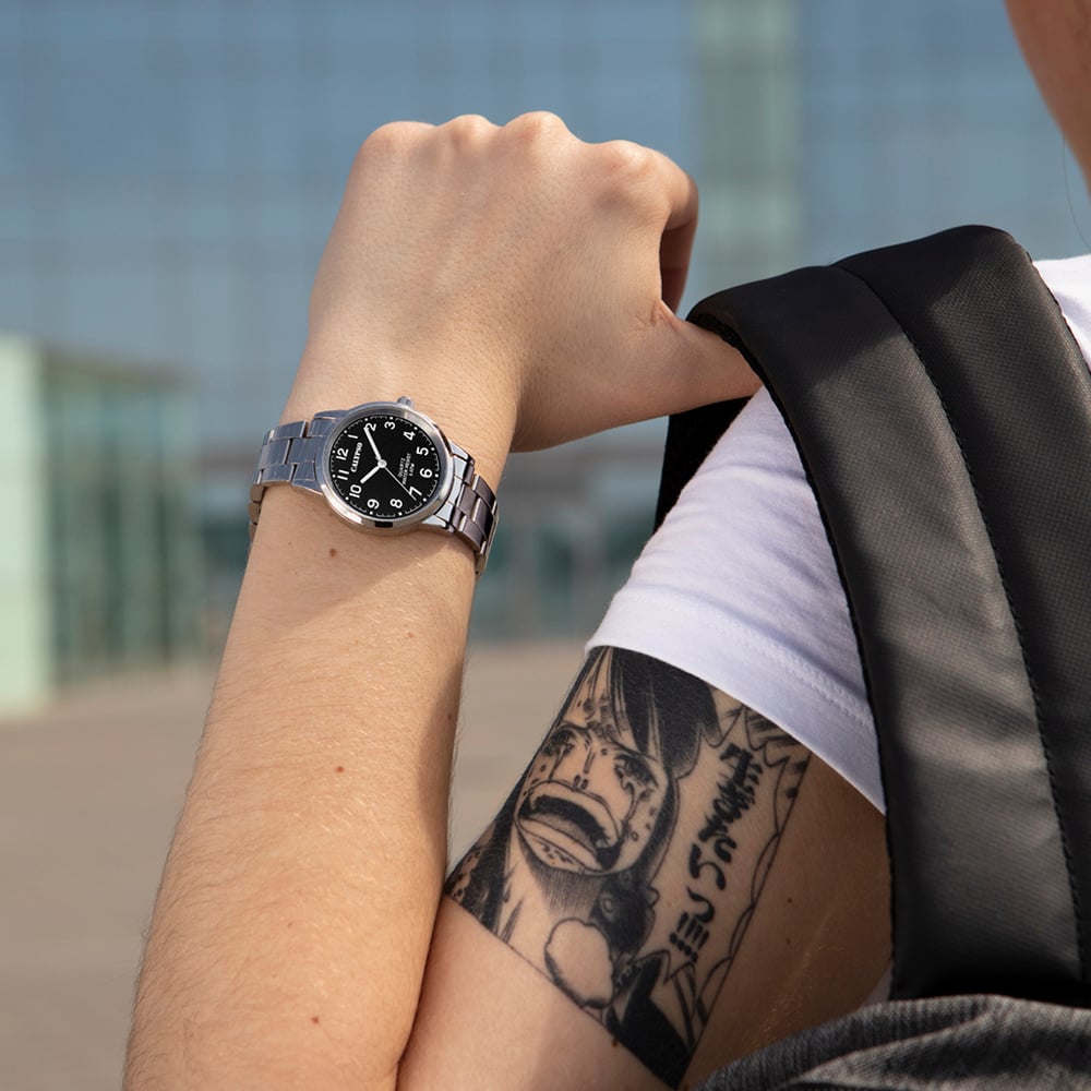 Calypso Ladies Black Stainless Steel Watch K5859/4