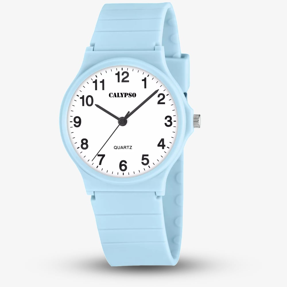 House of Watches - Calypso Ladies Sweet Time Blue Rubber Strap Watch K5880/3