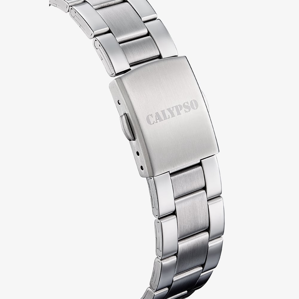 Calypso Mens Blue Stainless Steel Watch K5860/3