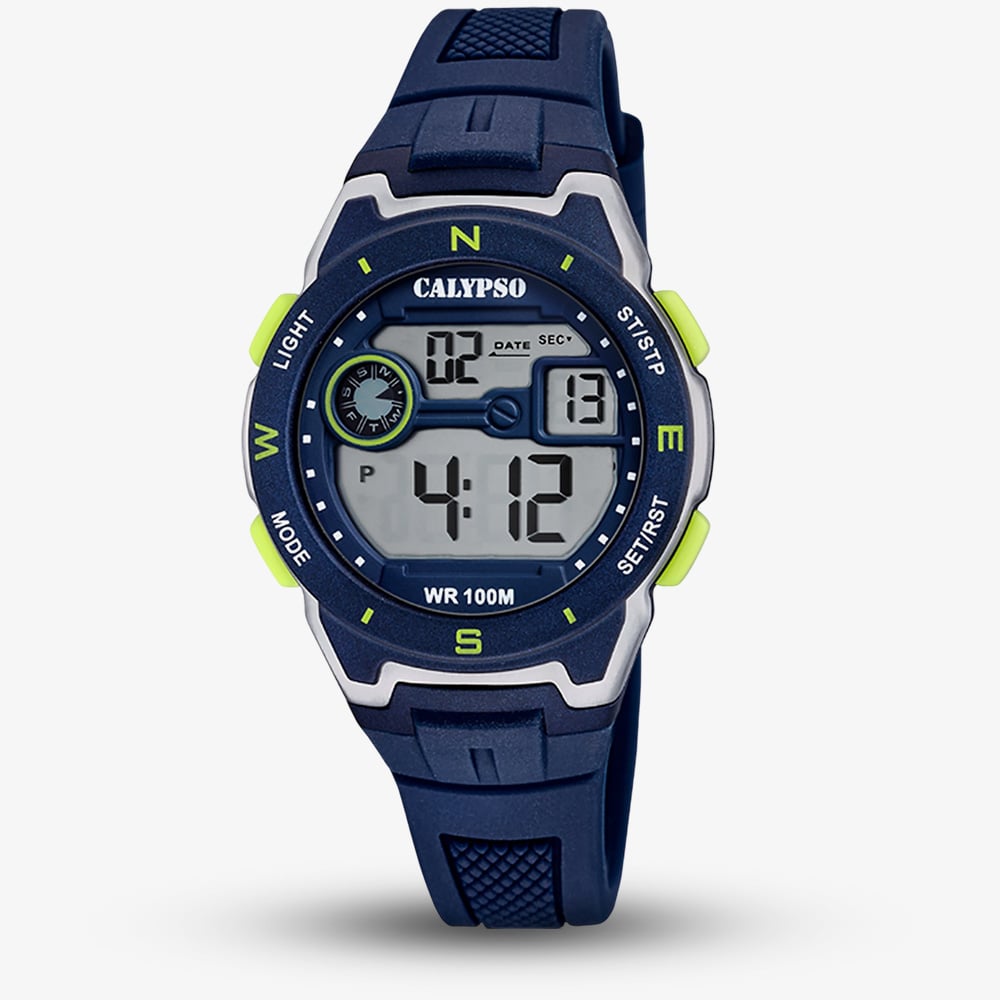 House of Watches - Calypso Mens Digital Crush Navy Blue Watch K5853/3
