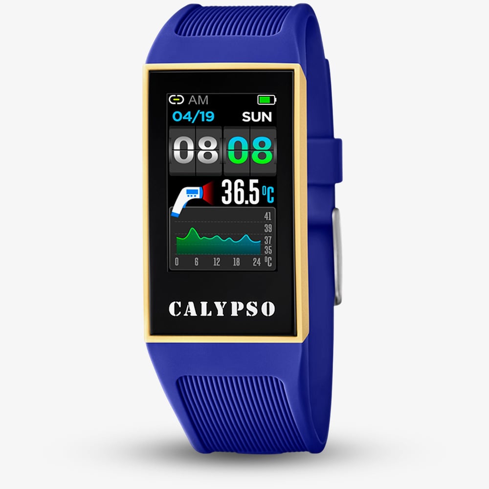 House of Watches - Calypso Ladies Blue Rubber Strap Smart Watch K8502/2